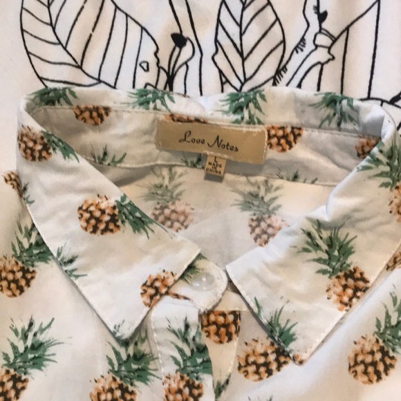 Pineapple tie-front blouse - Picture 3 of 4